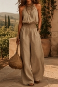 Alma - Halterneck Jumpsuit
