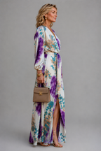Back view of the Cisca tie-dye two-piece maxi set