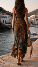 Adelline – Boho Chic Asymmetric Dress