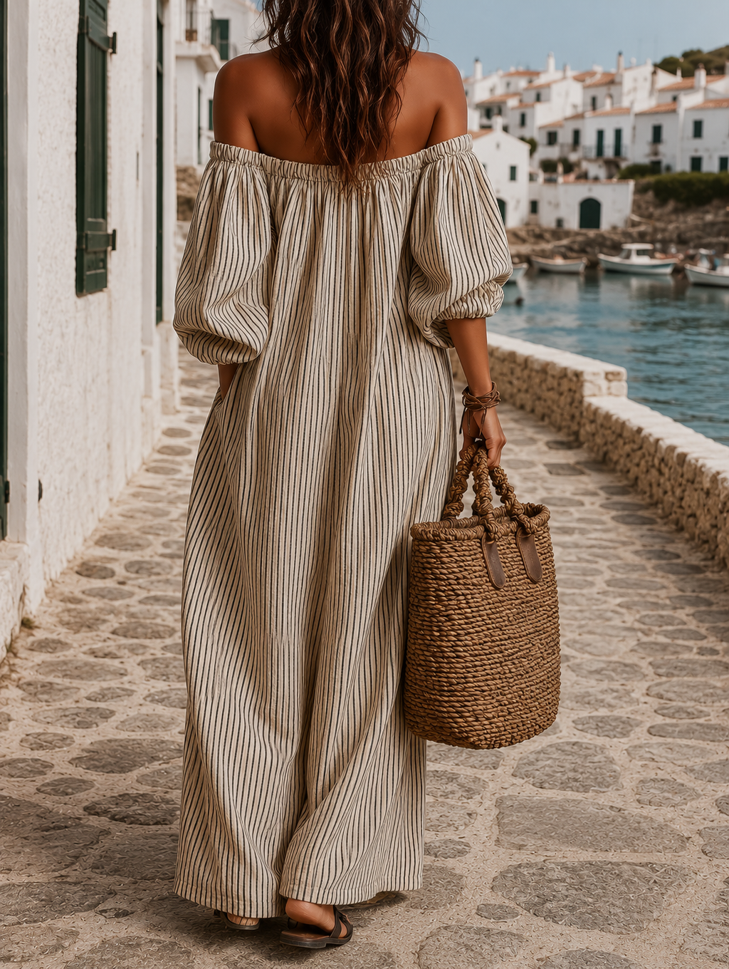 Mabel - Flowing Striped Maxi Dress