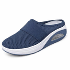 Elaine - Breathable Slip-On Mules in Navy