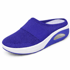 Elaine - Breathable Slip-On Mules in Royal Blue