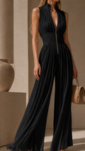 Rebecca - Long Pleated Jumpsuit