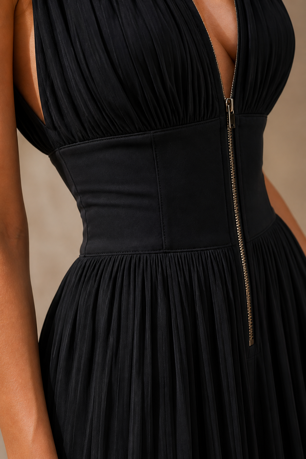 Rebecca - Long Pleated Jumpsuit