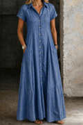 Kara - Long Denim Dress