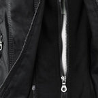 Cecille – Modern Leather Jacket with Hood