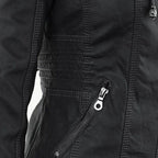 Cecille – Modern Leather Jacket with Hood