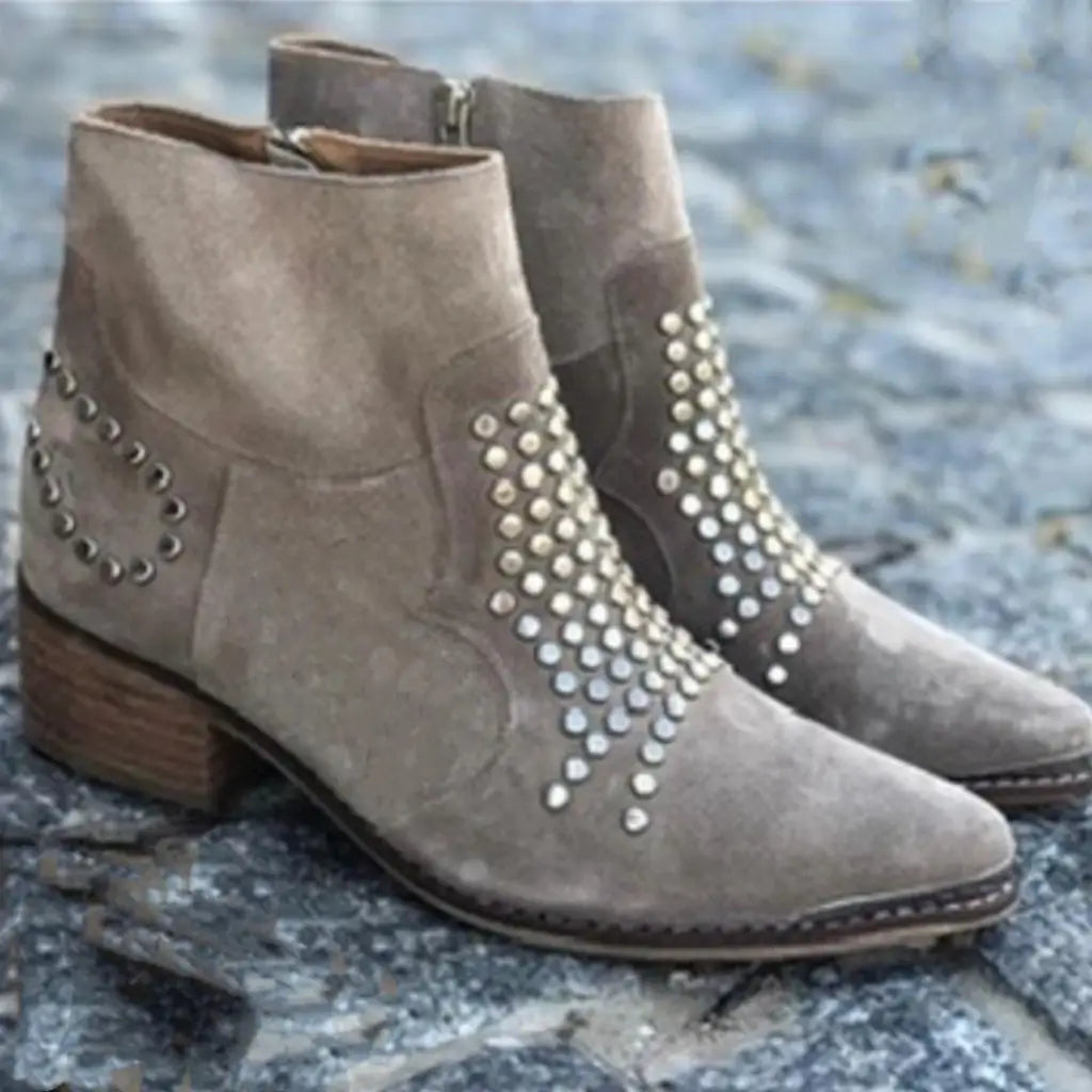 Shane - Studded Ankle Boots
