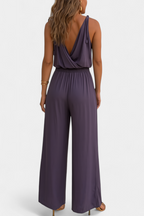 Addison - Backless Gold-Detail Jumpsuit