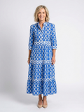 Saldy - Floral V-Neck Maxi Dress