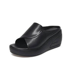 Sonia - Cushioned Comfort Slip-On Wedge Sandals