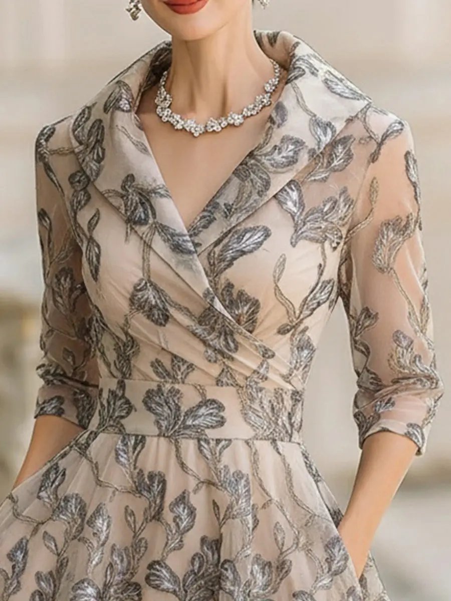 Celine - Classic Graceful Wrap Dress