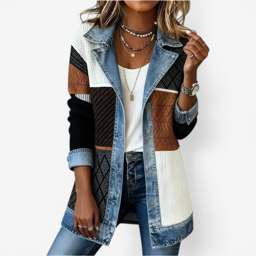 Marice - Relaxed Denim Knit Jacket