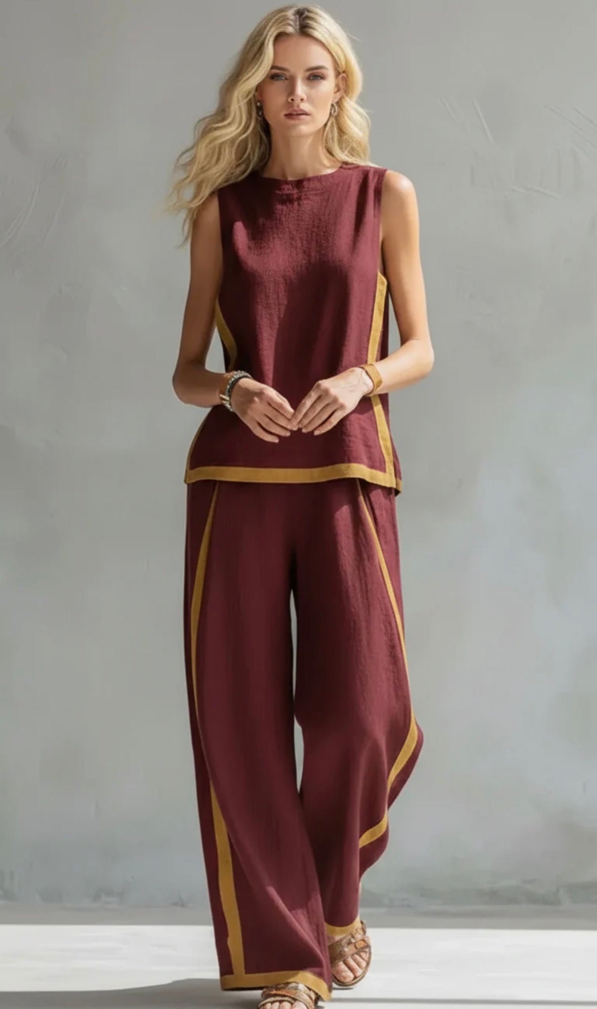 Kesya - Elegant Cotton-Linen Set
