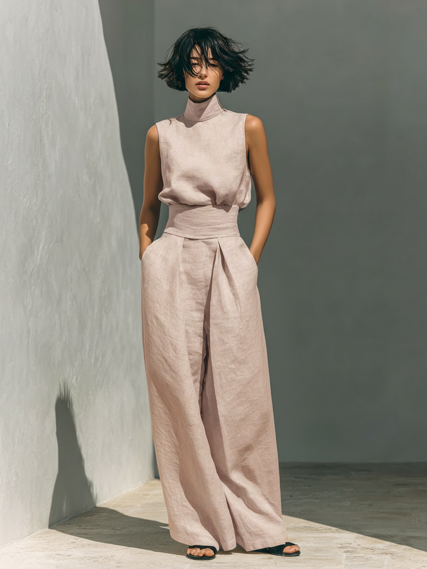 Kylie - Minimalist Cotton & Linen Set