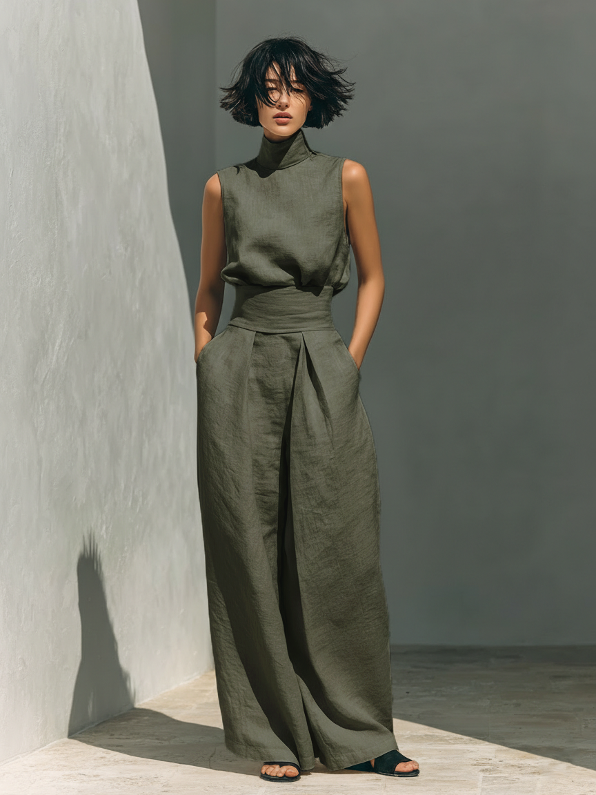 Kylie - Minimalist Cotton & Linen Set