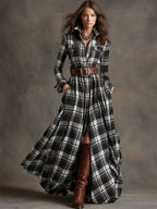 Helen - Belted Shirt Dress with Pockets