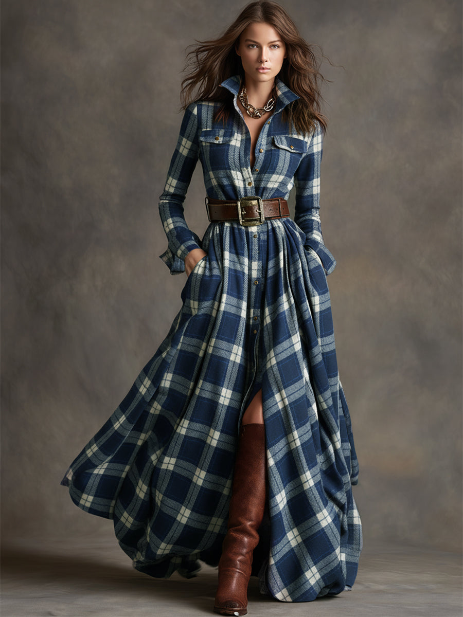 Helen - Belted Shirt Dress with Pockets