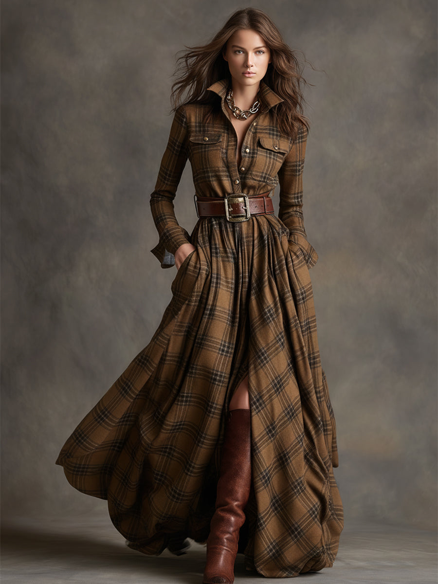Helen - Belted Shirt Dress with Pockets