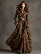 Helen - Belted Shirt Dress with Pockets