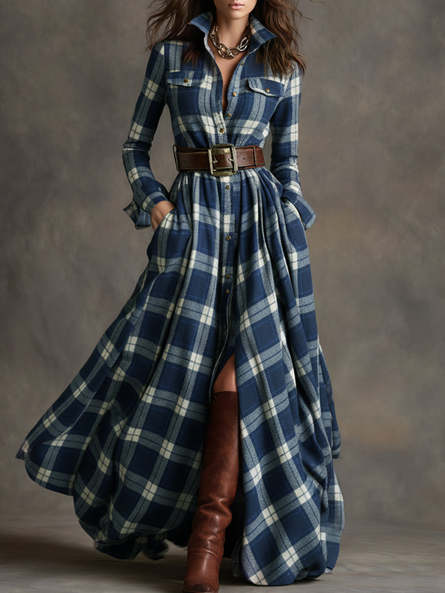 Helen - Belted Shirt Dress with Pockets