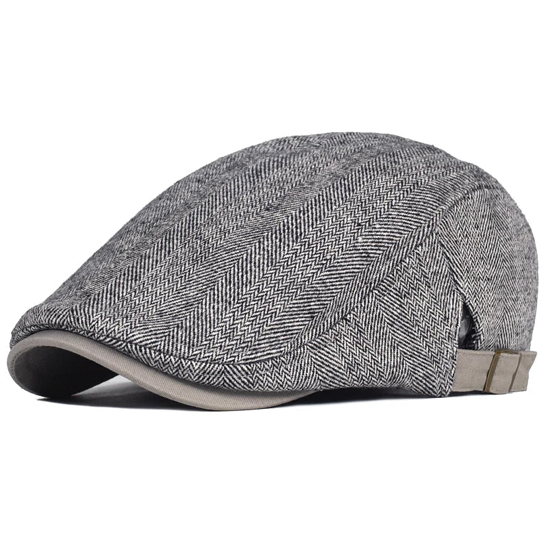 Ben - Herringbone Patterned Cap