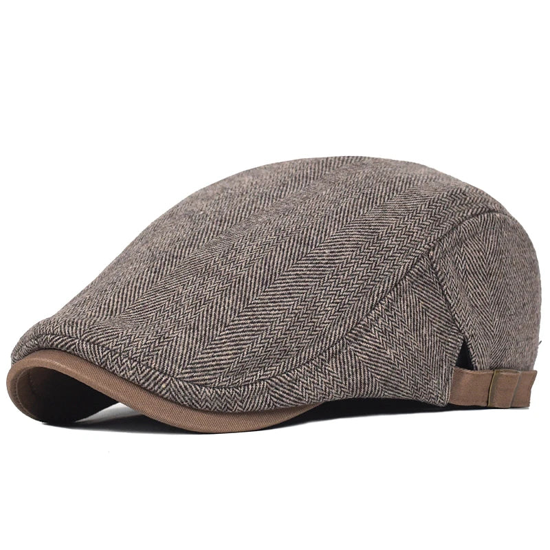 Ben - Herringbone Patterned Cap