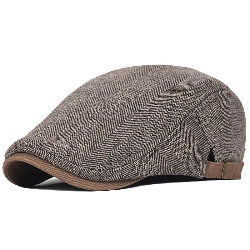 Ben - Herringbone Patterned Cap