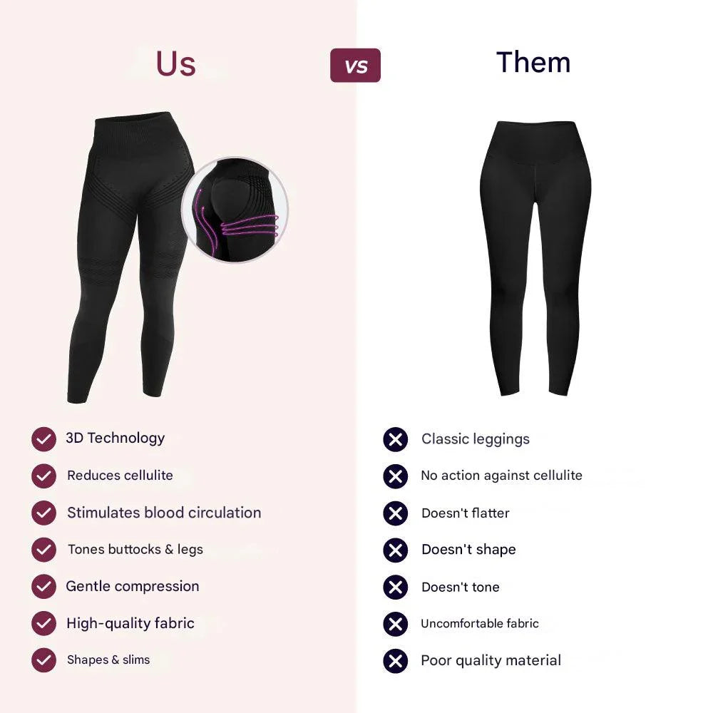Lairra - 3D Textured Shaping Leggings