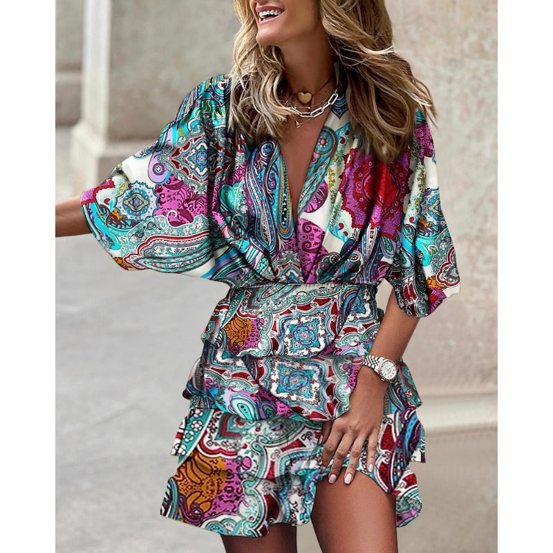 Ria - Floral Midi Dress
