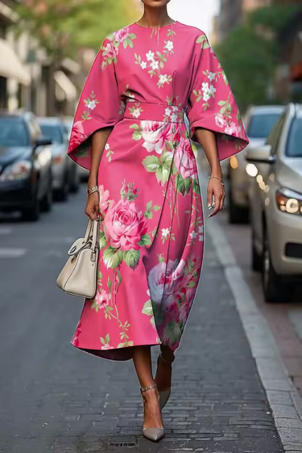 Chelsea - Elegant Floral Flowy Dress