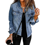 Miley - Distressed Denim Jacket