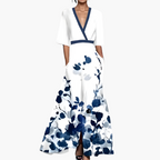 Amelia - Elegant Floral Midi Dress