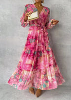 Ingrid - Wrap Dress with Floral Print