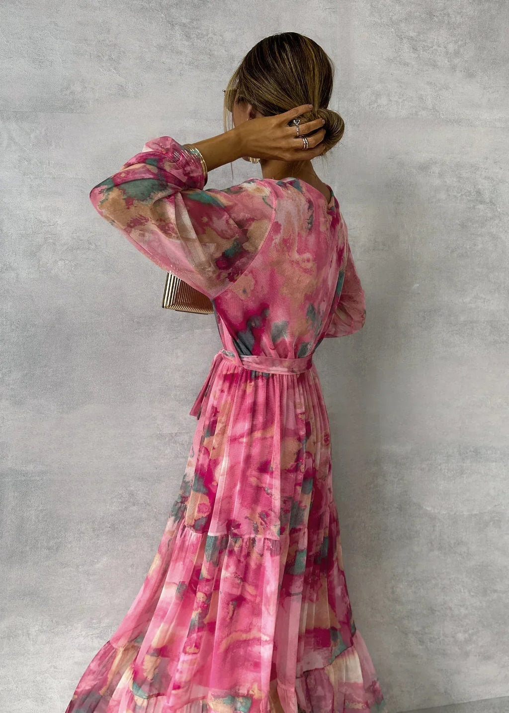 Ingrid - Wrap Dress with Floral Print