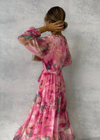 Ingrid - Wrap Dress with Floral Print
