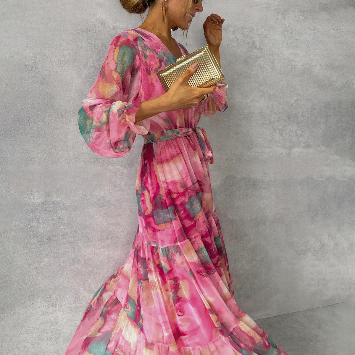Ingrid - Wrap Dress with Floral Print