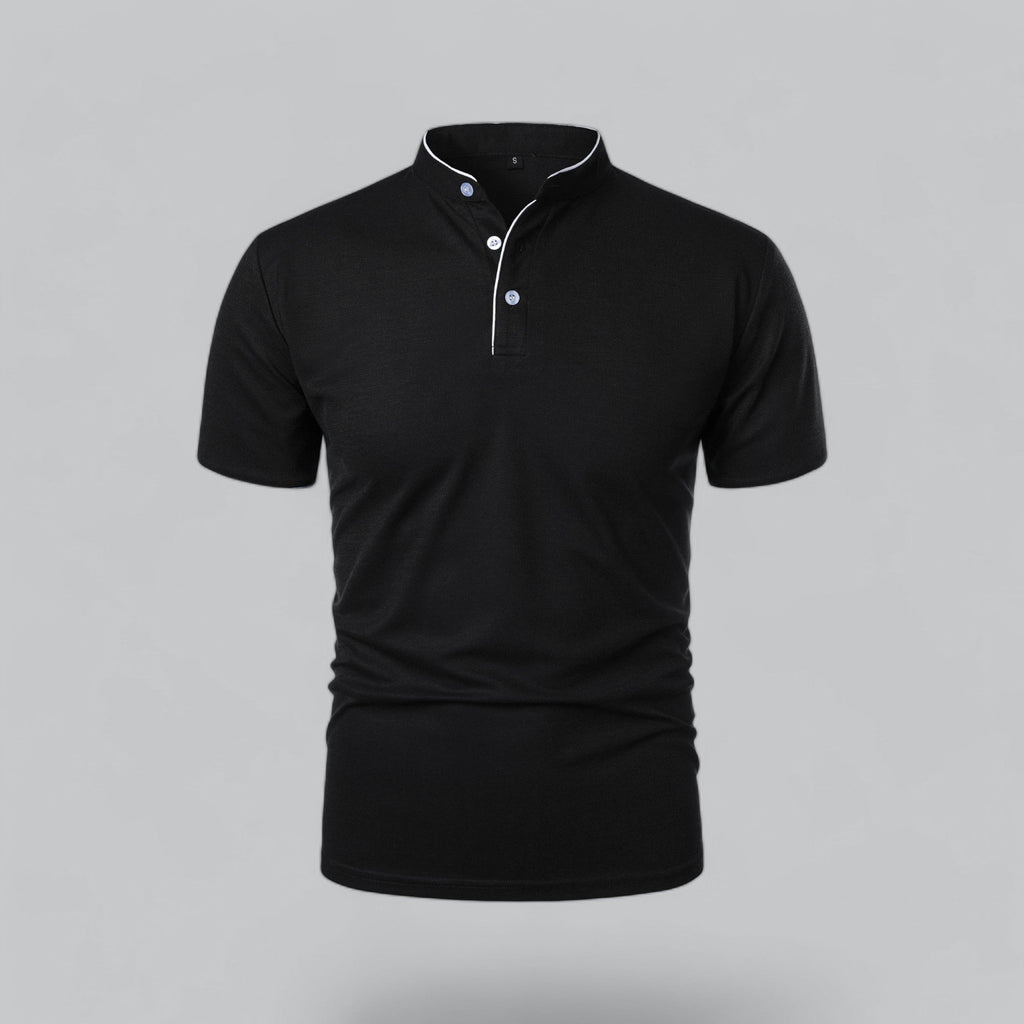 Wilfred - Collarless Polo Shirt