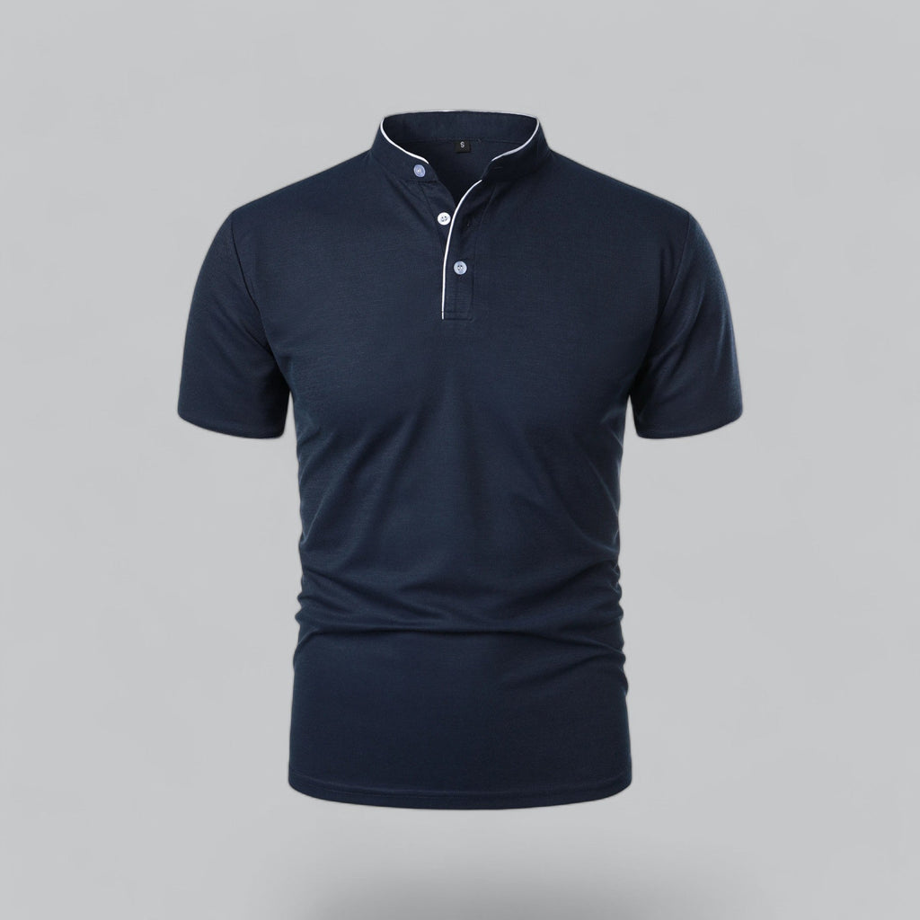 Wilfred - Collarless Polo Shirt