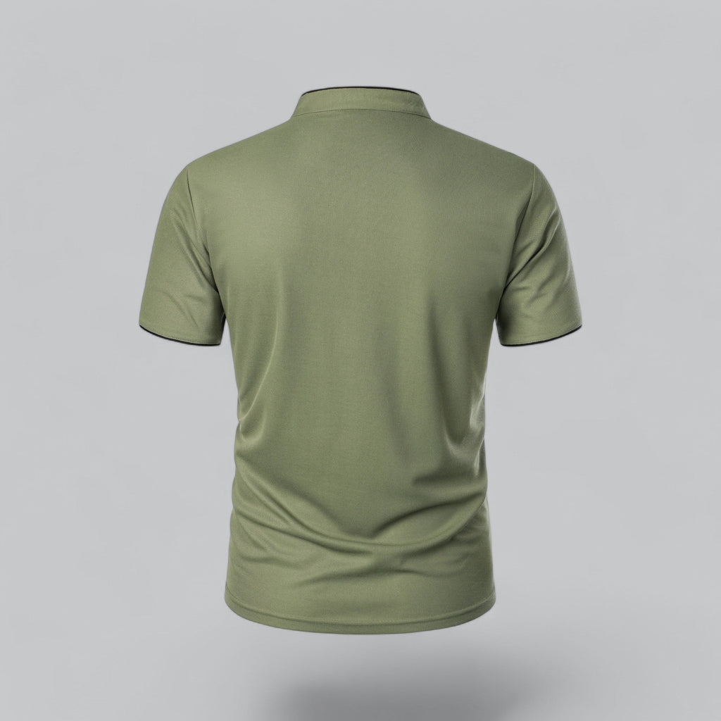 Wilfred - Collarless Polo Shirt