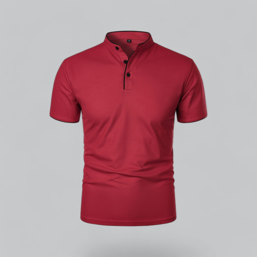Wilfred - Collarless Polo Shirt