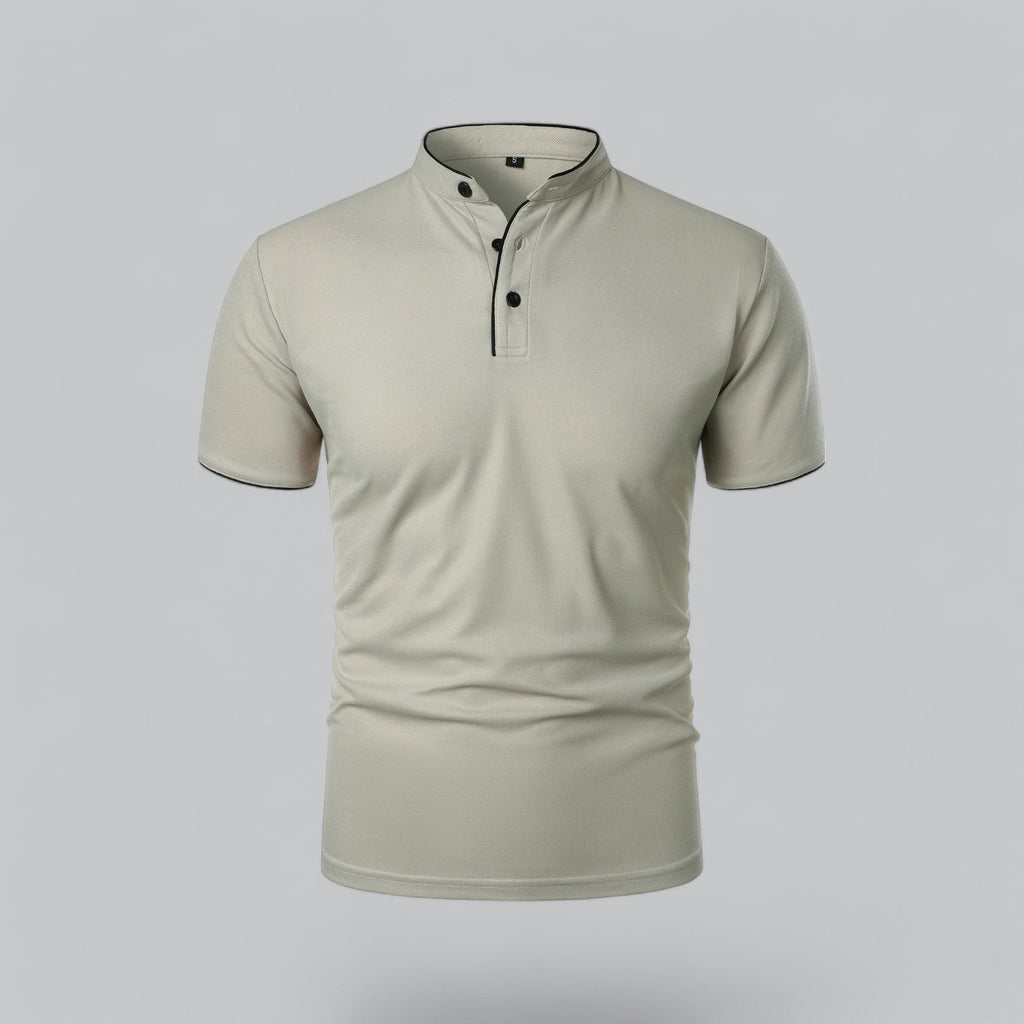 Wilfred - Collarless Polo Shirt