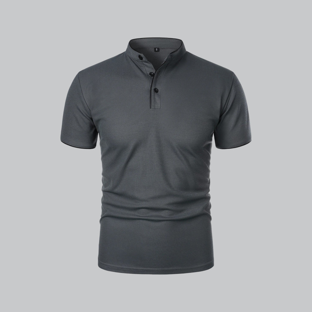 Wilfred - Collarless Polo Shirt