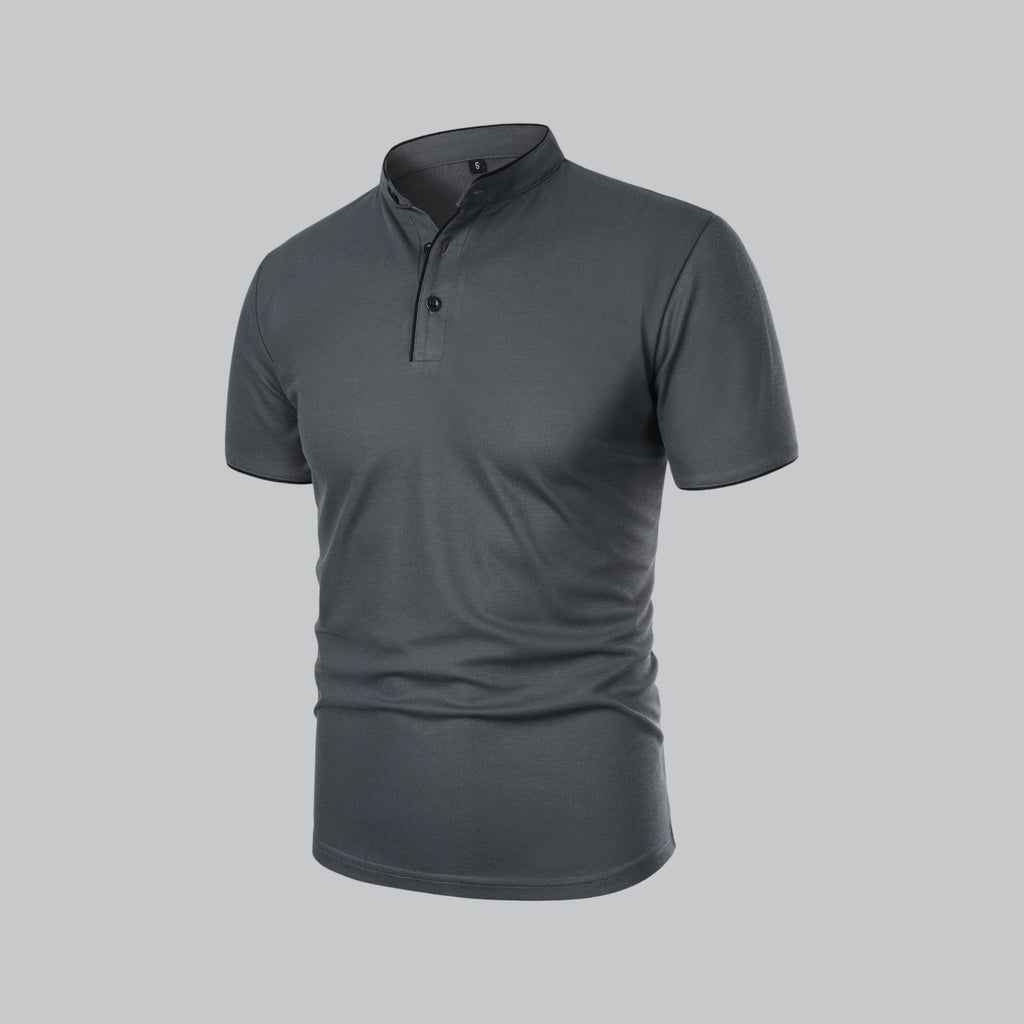 Wilfred - Collarless Polo Shirt