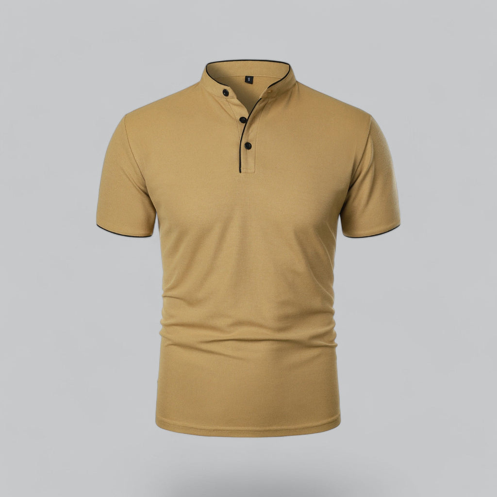 Wilfred - Collarless Polo Shirt