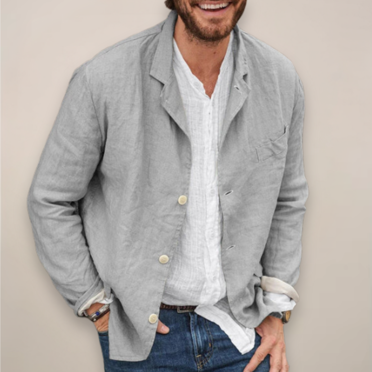 Henry - Relaxed Breathable Linen Summer Blazer