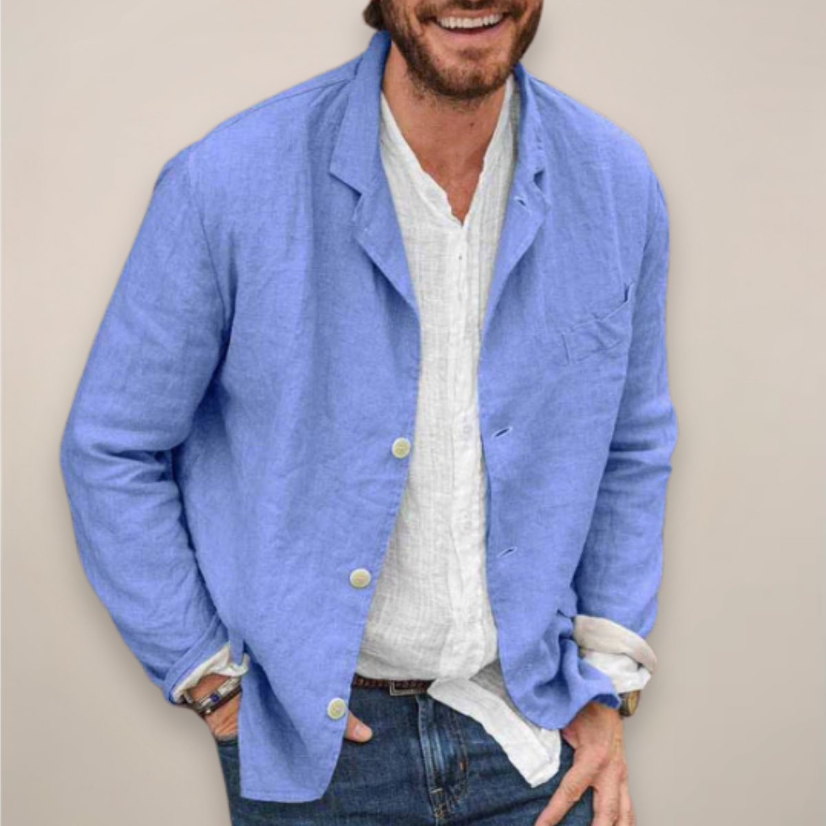 Henry - Relaxed Breathable Linen Summer Blazer