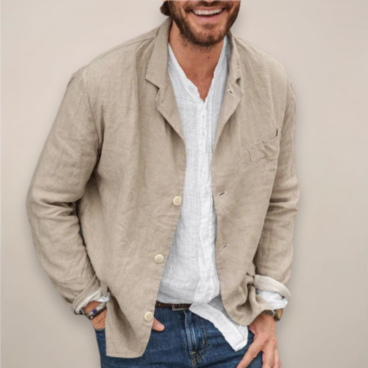 Henry - Relaxed Breathable Linen Summer Blazer