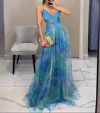 Merida - Floral Chiffon Maxi Dress