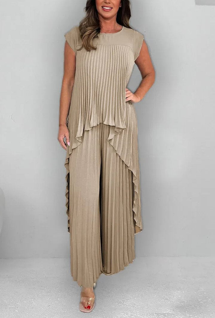 Morie - Elegant Pleated Co-Ord Set